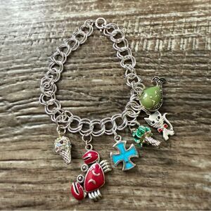 Vintage Sterling Silver Charm Bracelet
